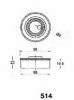 ASHIKA 45-05-514 Tensioner, timing belt